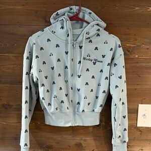 Disney Mickey Mouse Kids Jacket - Light Blue and Black